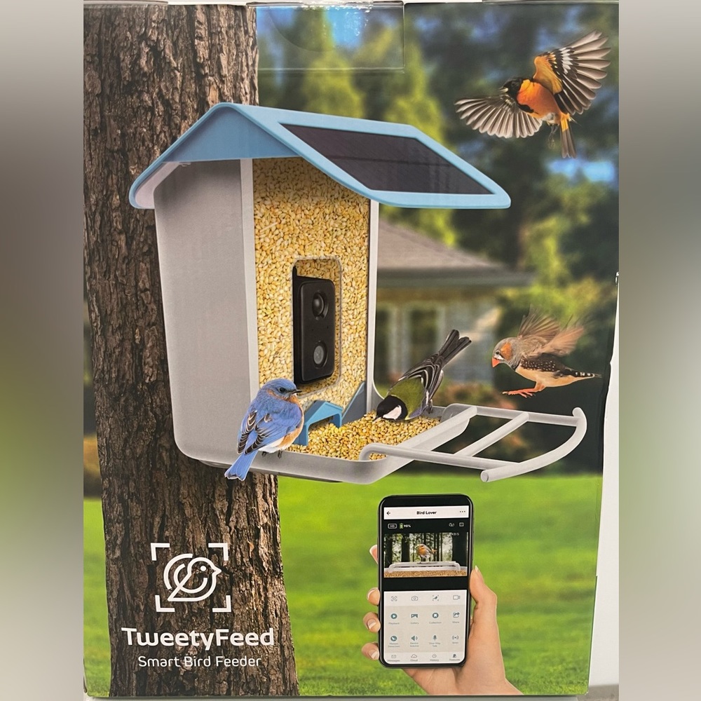 TweedyFeed Bird Buddy Smart Feeder Solar Power Photo/Video